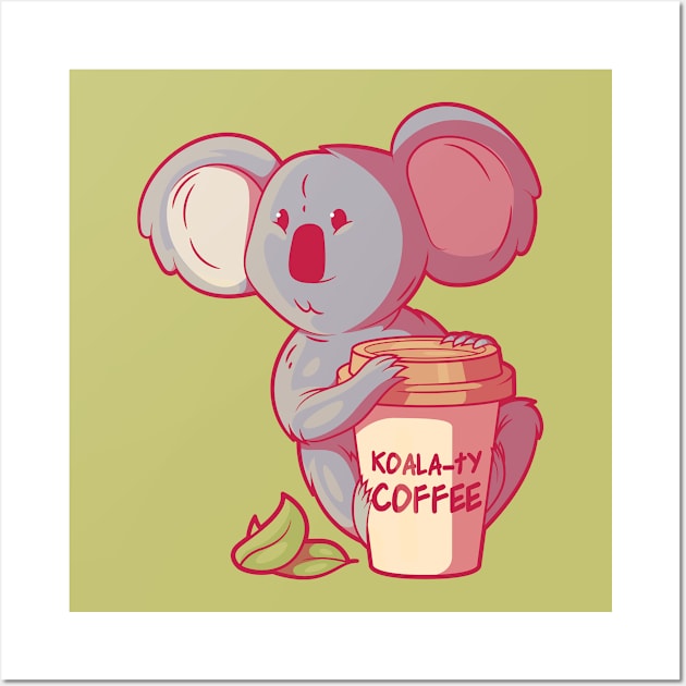 Koala_ty Coffee! Wall Art by pedrorsfernandes